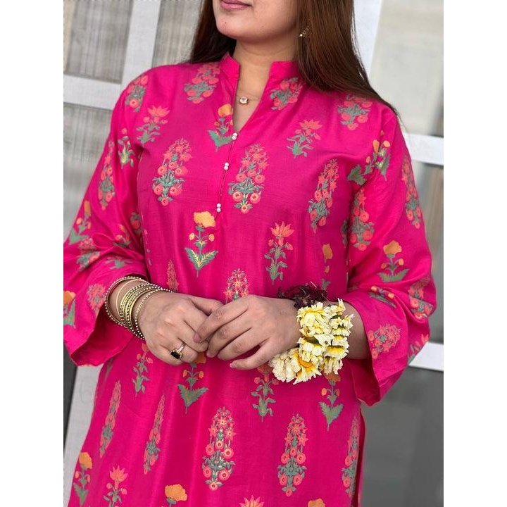 Rang Rasia 2 Pcs Linen Suit - Super Bazar Shopping 