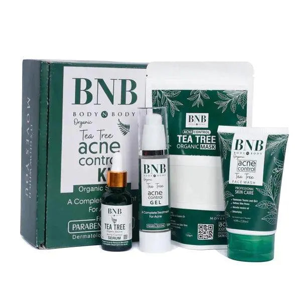 BNB Acne Control Tea Tree Organic Mask Kit - Super Bazar Shopping 