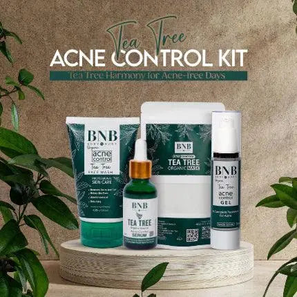 BNB Acne Control Tea Tree Organic Mask Kit - Super Bazar Shopping 