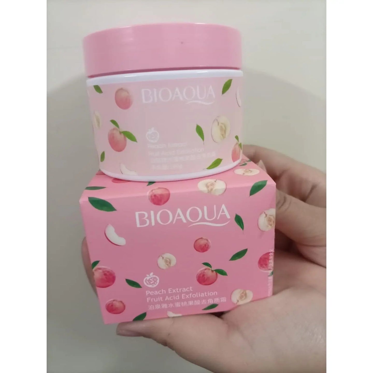 Bioaqua Peach Extract Fruit Acid Exfoliating Face Gel Cream 140g - Super Bazar Shopping 