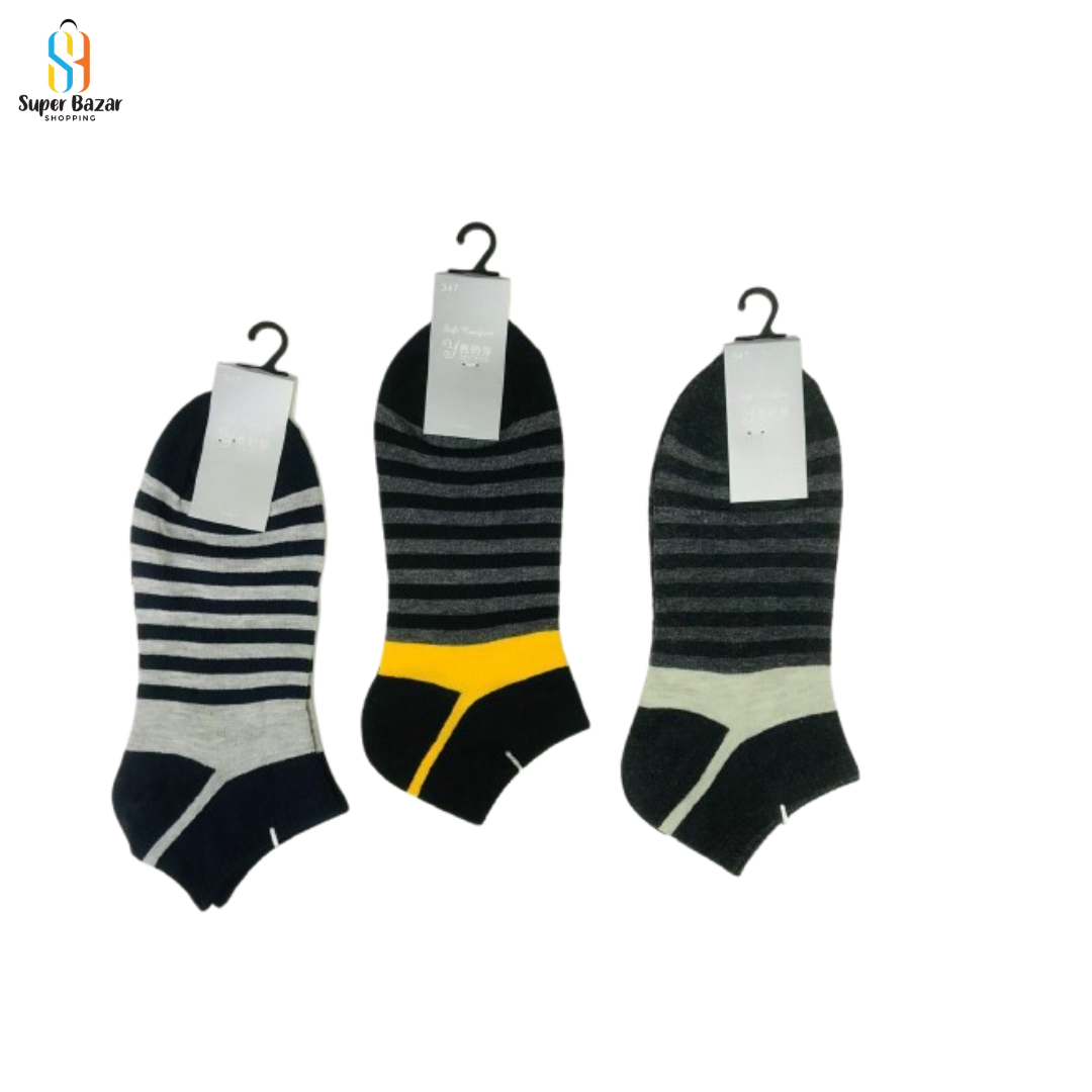 Pack of 3 Men's ankle Socks Warm, Cozy